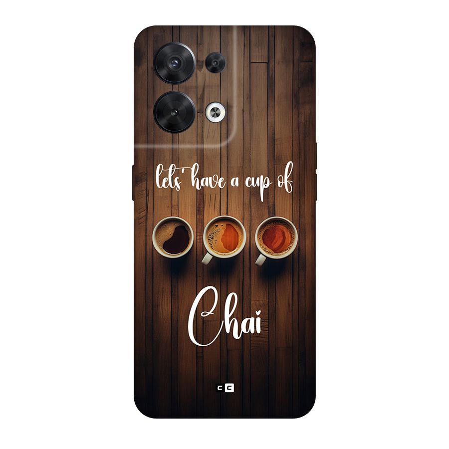 Lets Have A Cup Of Chai Back Case for Oppo Reno8 5G