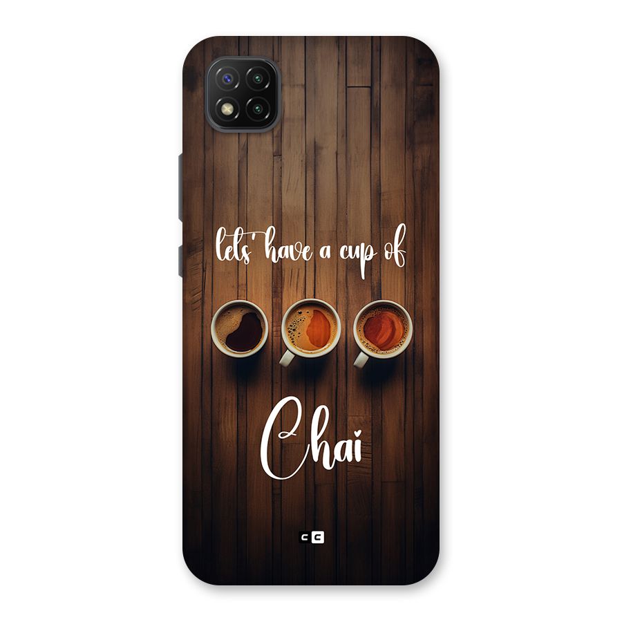 Lets Have A Cup Of Chai Back Case for Poco C3