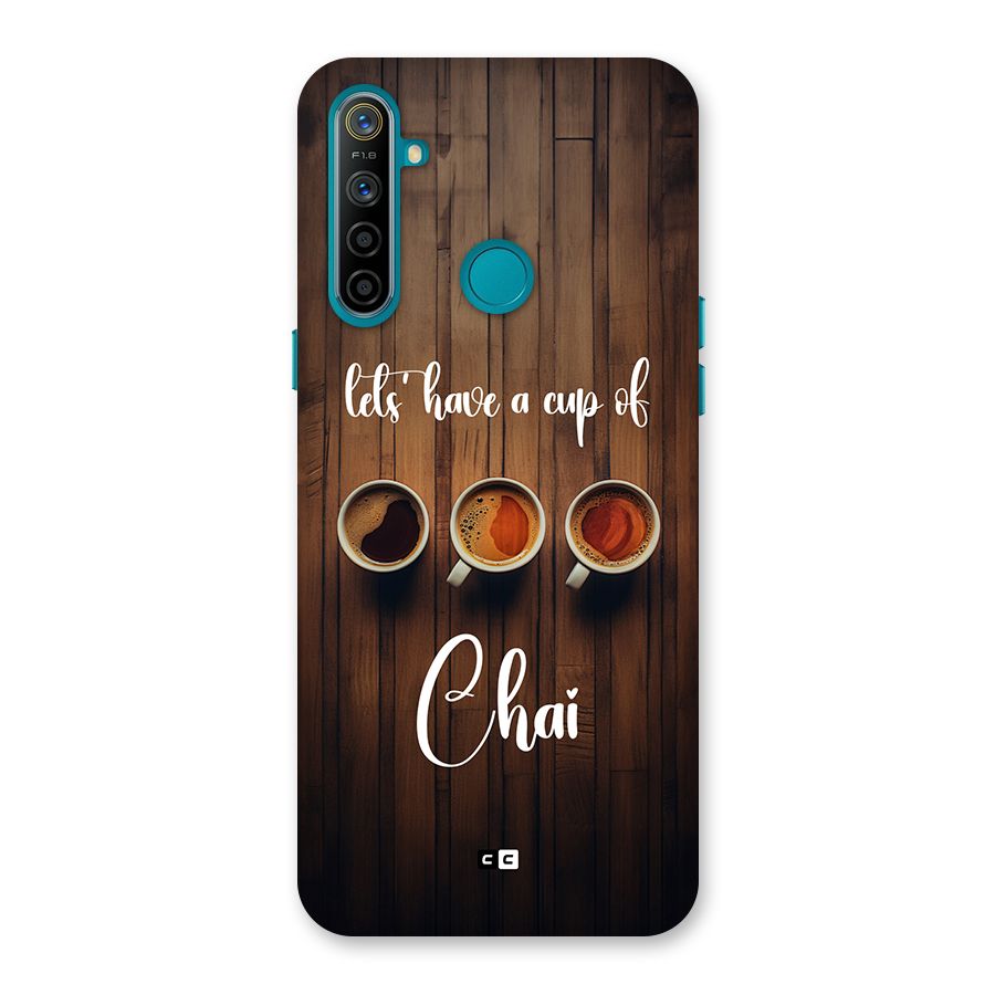 Lets Have A Cup Of Chai Back Case for Realme 5i