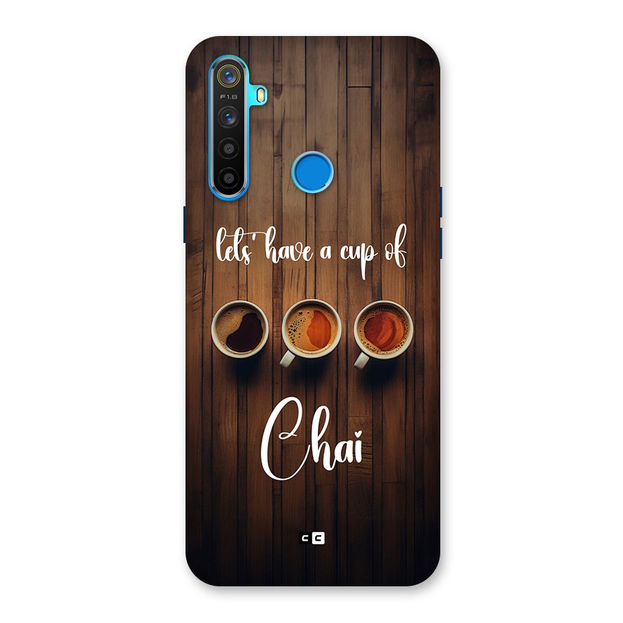 Lets Have A Cup Of Chai Back Case for Realme 5s