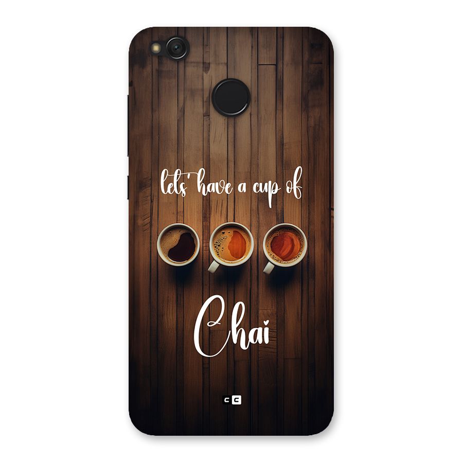 Lets Have A Cup Of Chai Back Case for Redmi 4