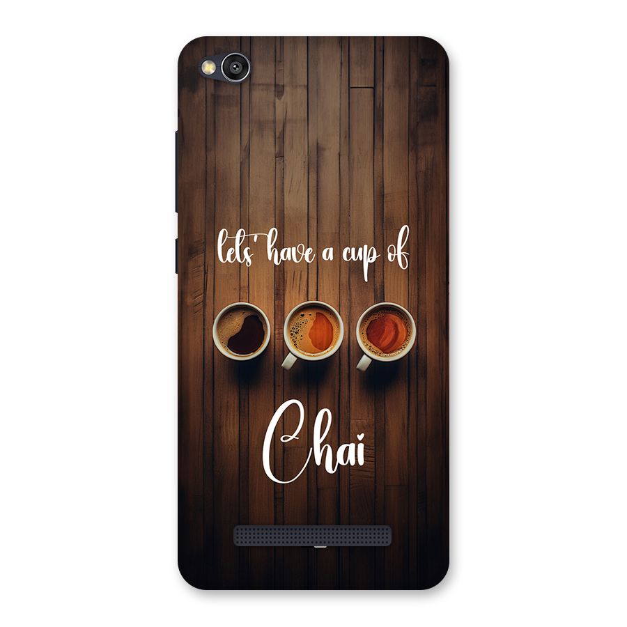 Lets Have A Cup Of Chai Back Case for Redmi 4A