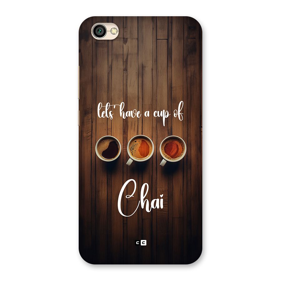 Lets Have A Cup Of Chai Back Case for Redmi Y1 Lite