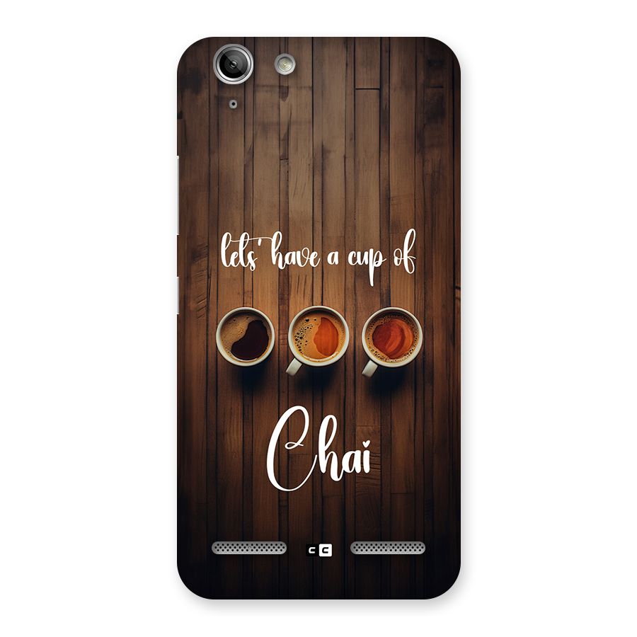 Lets Have A Cup Of Chai Back Case for Vibe K5