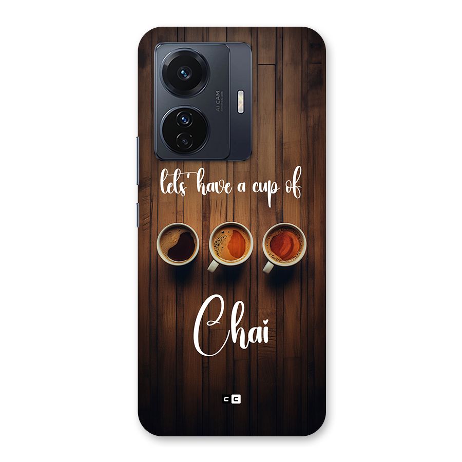 Lets Have A Cup Of Chai Back Case for Vivo T1 Pro