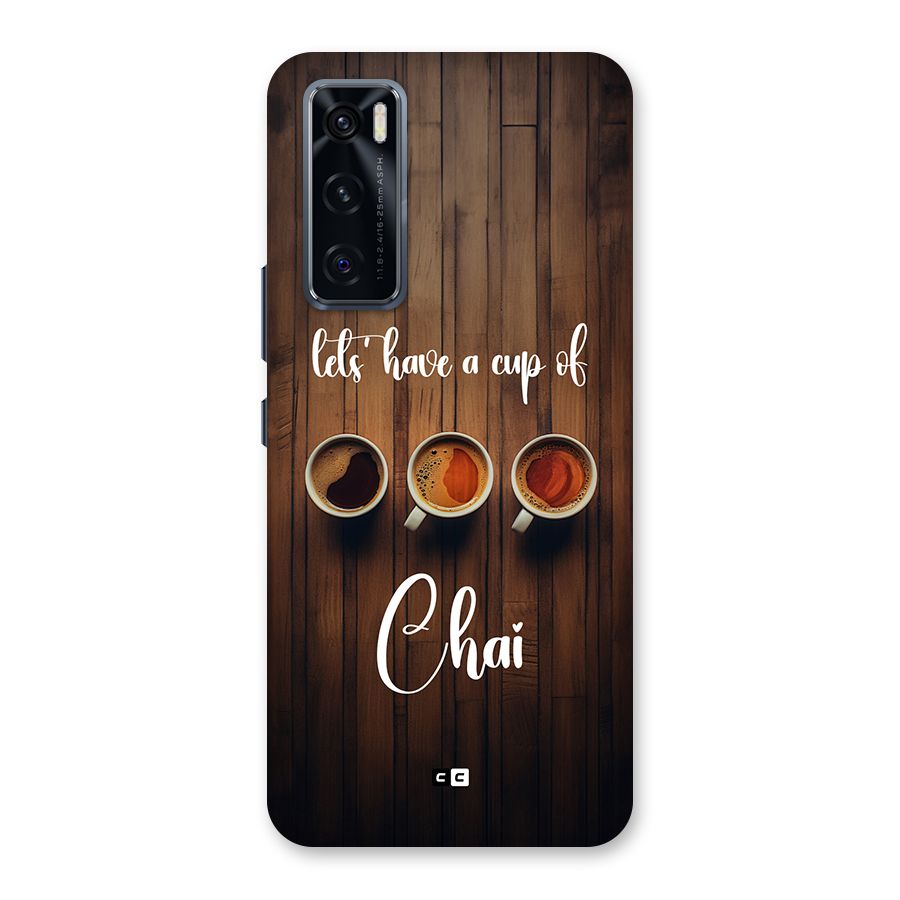 Lets Have A Cup Of Chai Back Case for Vivo V20 SE