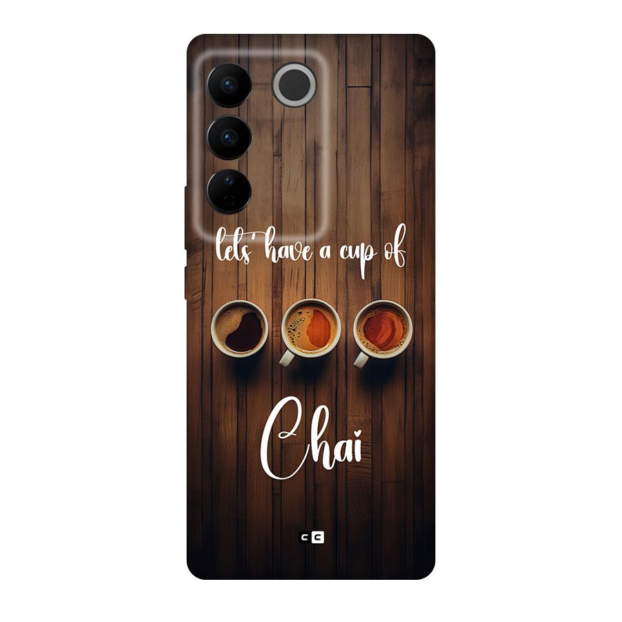 Lets Have A Cup Of Chai Back Case for Vivo V27