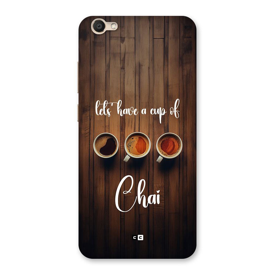 Lets Have A Cup Of Chai Back Case for Vivo V5