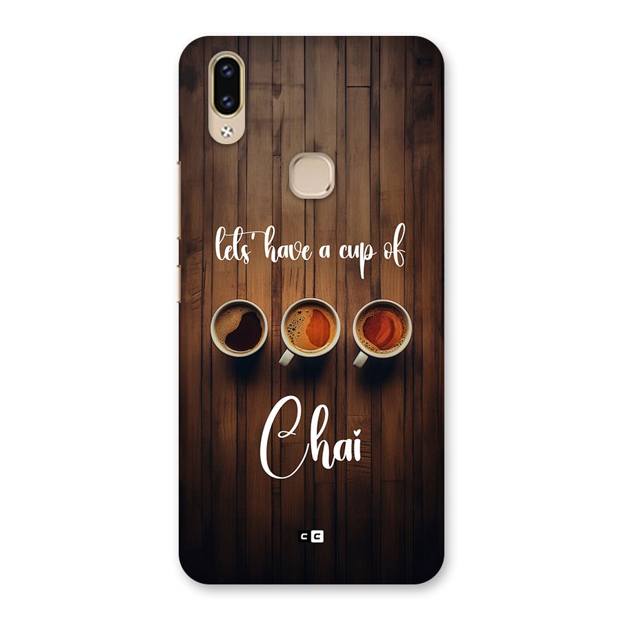 Lets Have A Cup Of Chai Back Case for Vivo V9