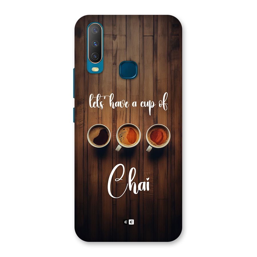 Lets Have A Cup Of Chai Back Case for Vivo Y11