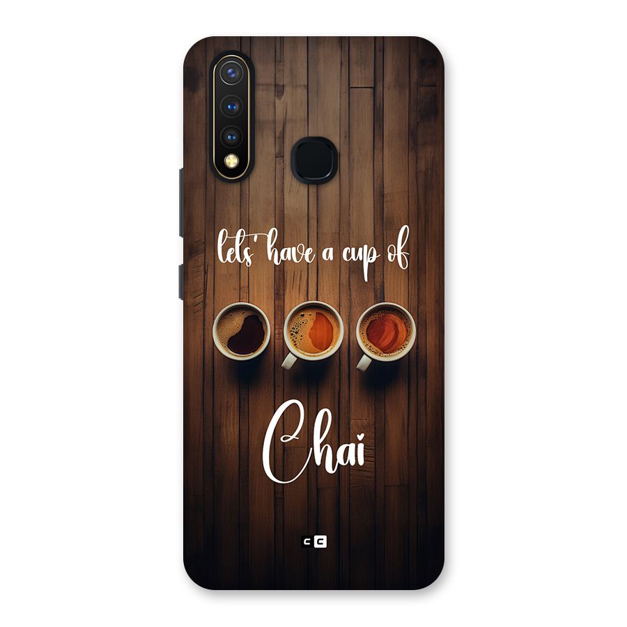 Lets Have A Cup Of Chai Back Case for Vivo Y19
