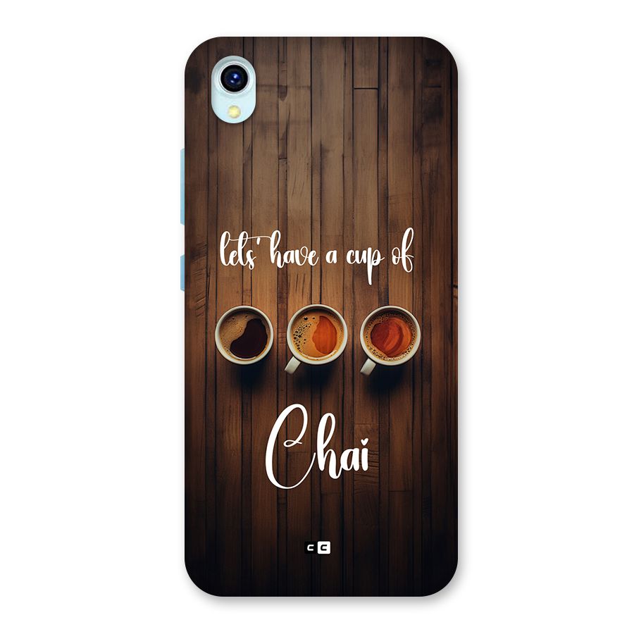 Lets Have A Cup Of Chai Back Case for Vivo Y1s