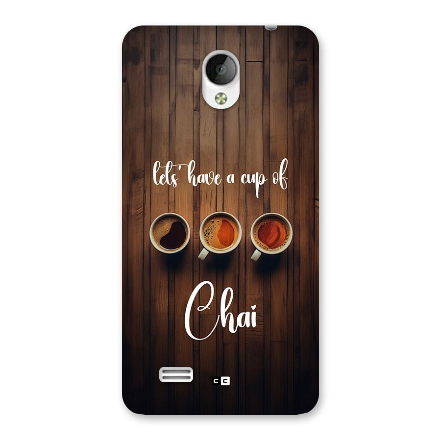 Lets Have A Cup Of Chai Back Case for Vivo Y21
