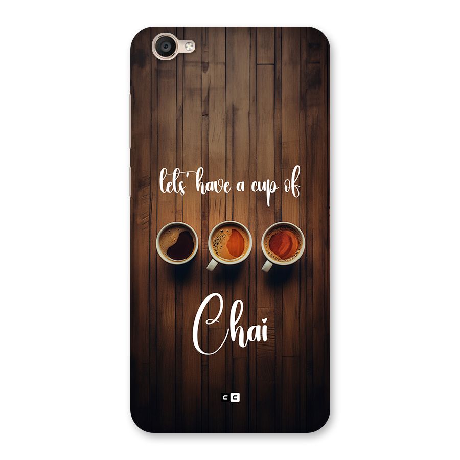 Lets Have A Cup Of Chai Back Case for Vivo Y55s