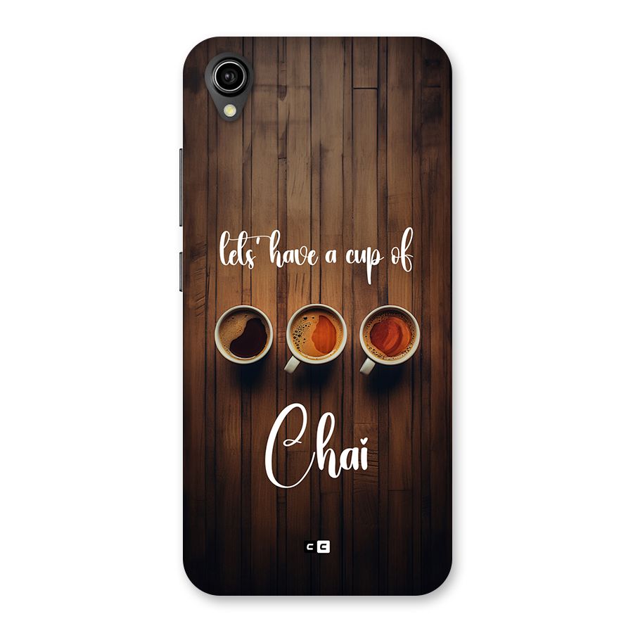 Lets Have A Cup Of Chai Back Case for Vivo Y90