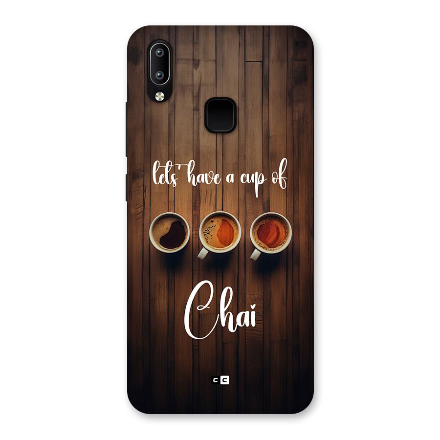 Lets Have A Cup Of Chai Back Case for Vivo Y95
