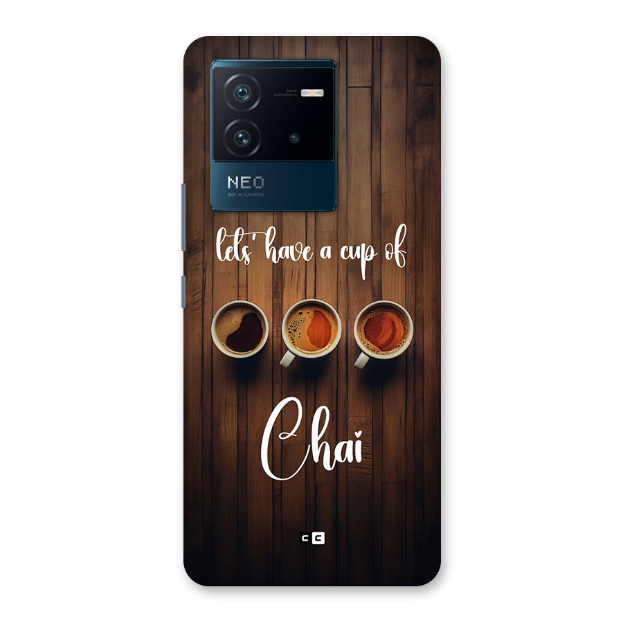 Lets Have A Cup Of Chai Back Case for Vivo iQOO Neo 6 5G