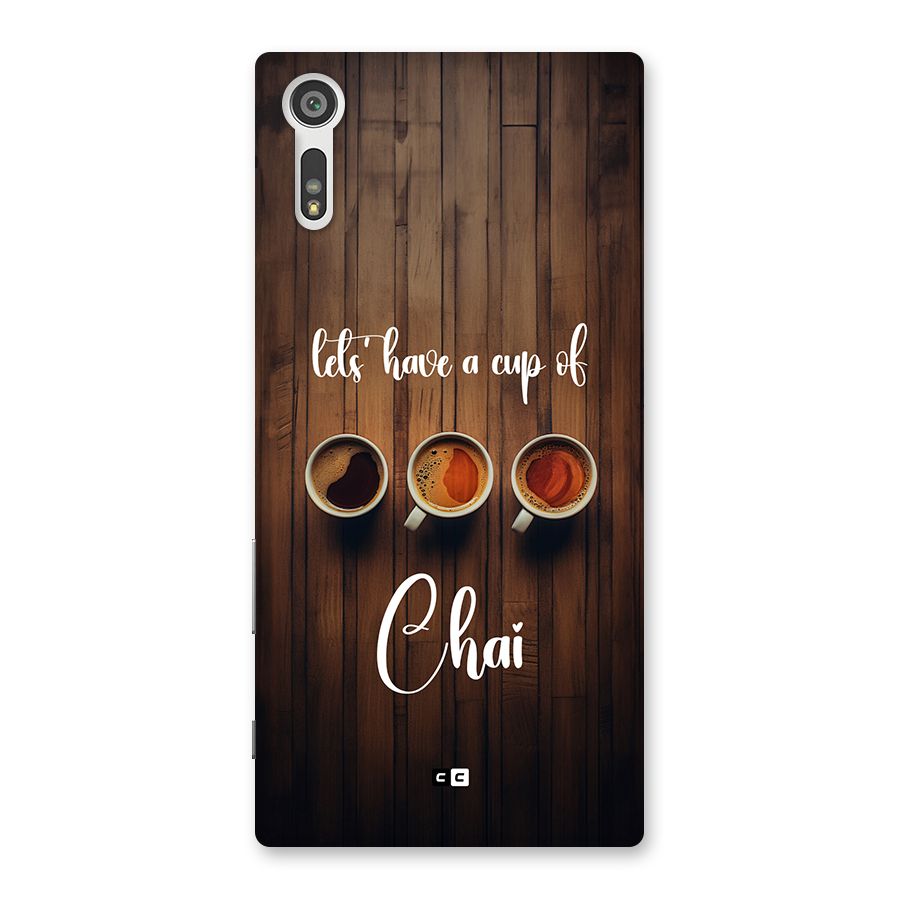 Lets Have A Cup Of Chai Back Case for Xperia XZ