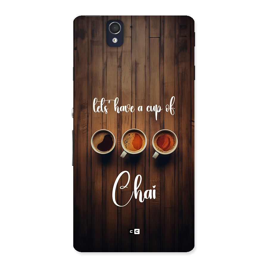 Lets Have A Cup Of Chai Back Case for Xperia Z