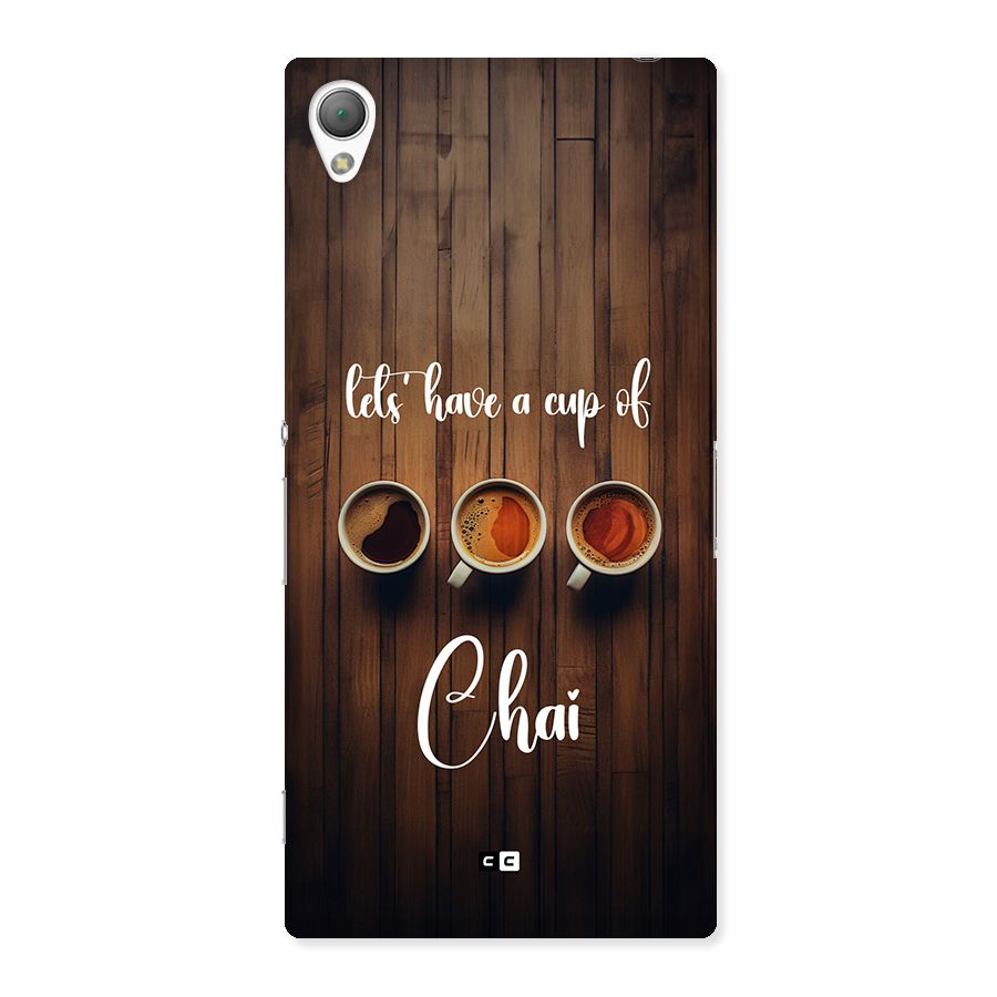 Lets Have A Cup Of Chai Back Case for Xperia Z3