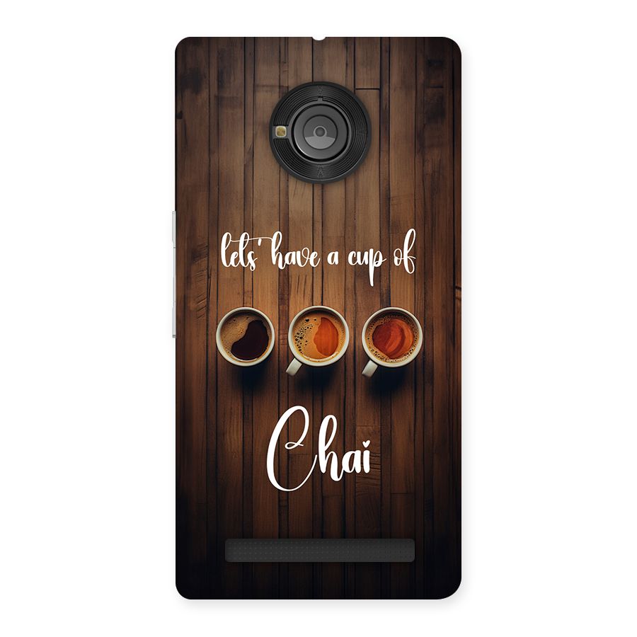 Lets Have A Cup Of Chai Back Case for Yunique