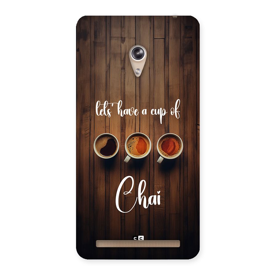 Lets Have A Cup Of Chai Back Case for Zenfone 6