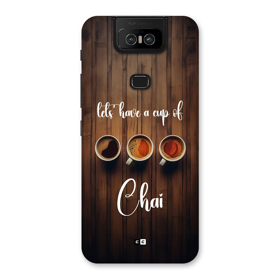 Lets Have A Cup Of Chai Back Case for Zenfone 6z
