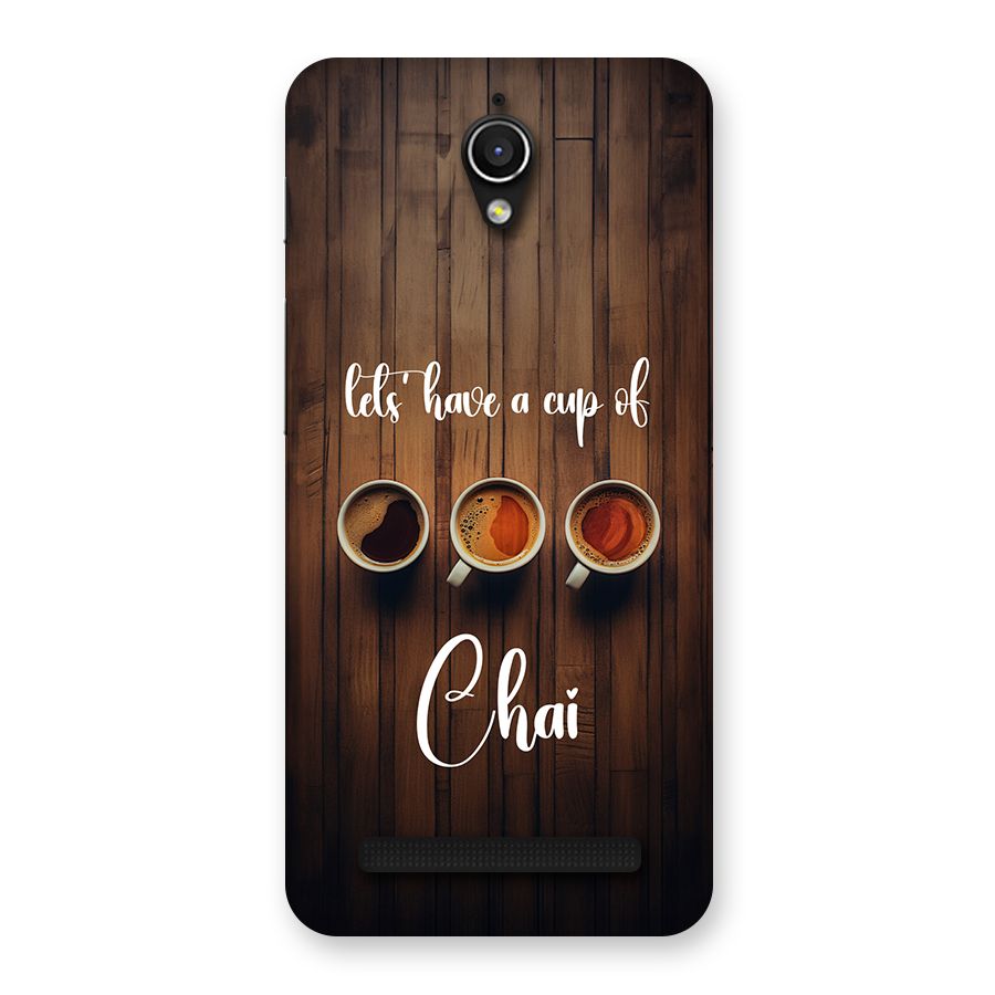 Lets Have A Cup Of Chai Back Case for Zenfone Go