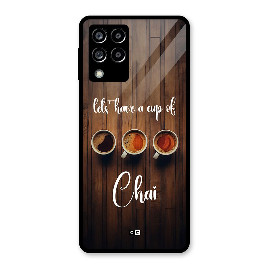 Lets Have A Cup Of Chai Glass Back Case for Galaxy M53 5G