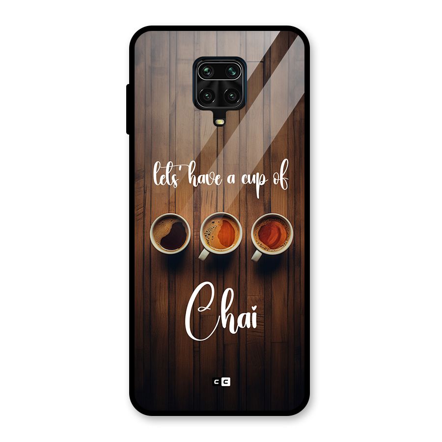 Lets Have A Cup Of Chai Glass Back Case for Poco M2 Pro