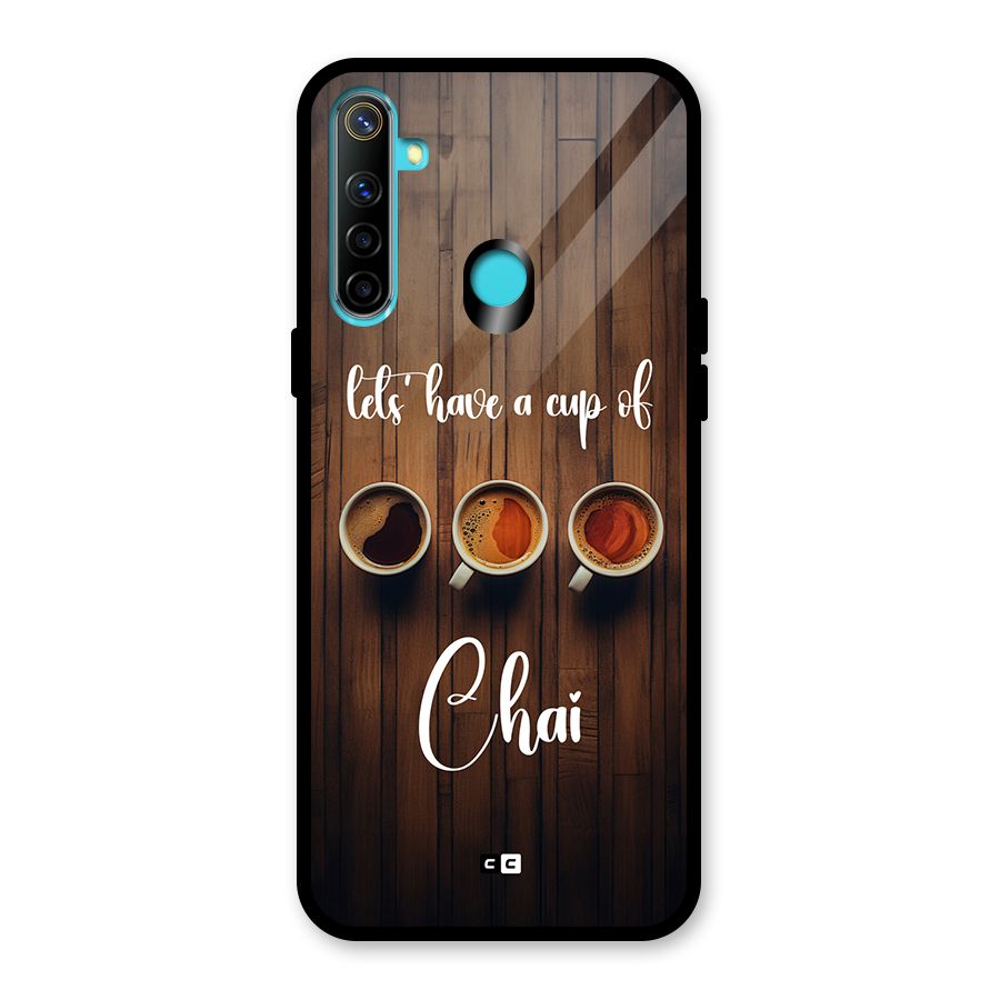 Lets Have A Cup Of Chai Glass Back Case for Realme 5i