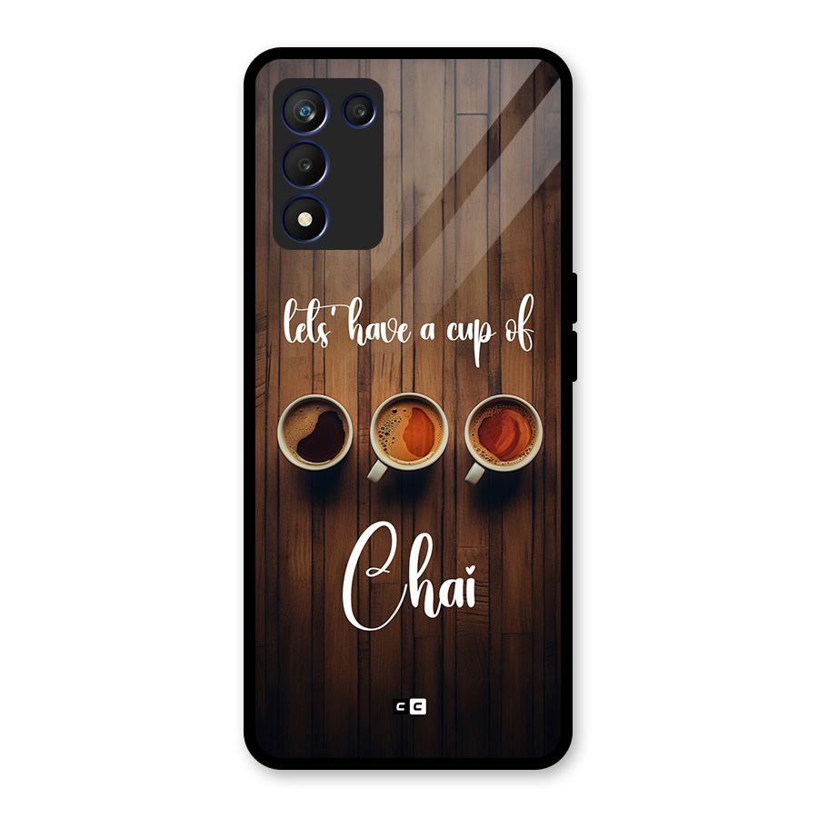 Lets Have A Cup Of Chai Glass Back Case for Realme 9 5G Speed