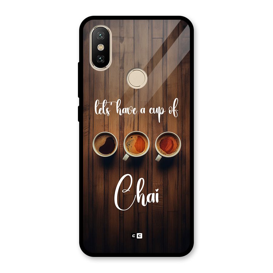Lets Have A Cup Of Chai Glass Back Case for Redmi A2