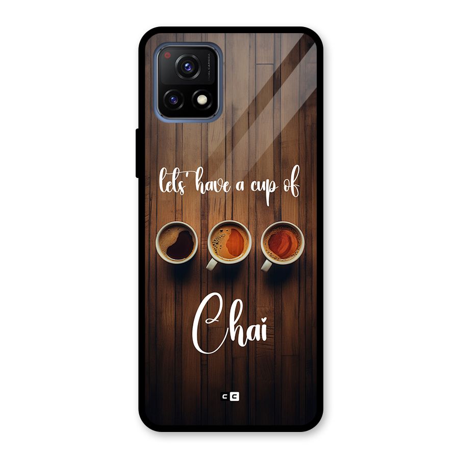 Lets Have A Cup Of Chai Glass Back Case for Vivo Y72 5G