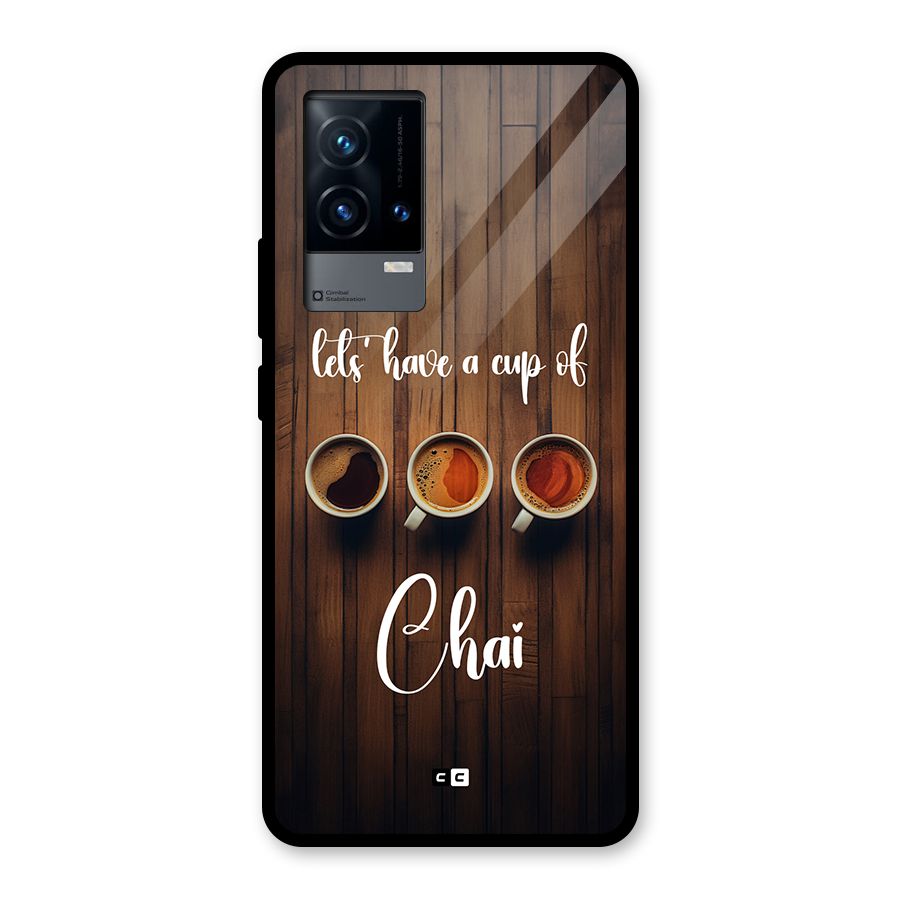 Lets Have A Cup Of Chai Glass Back Case for iQOO 9 5G