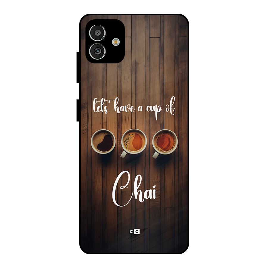 Lets Have A Cup Of Chai Metal Back Case for Galaxy M13 5G