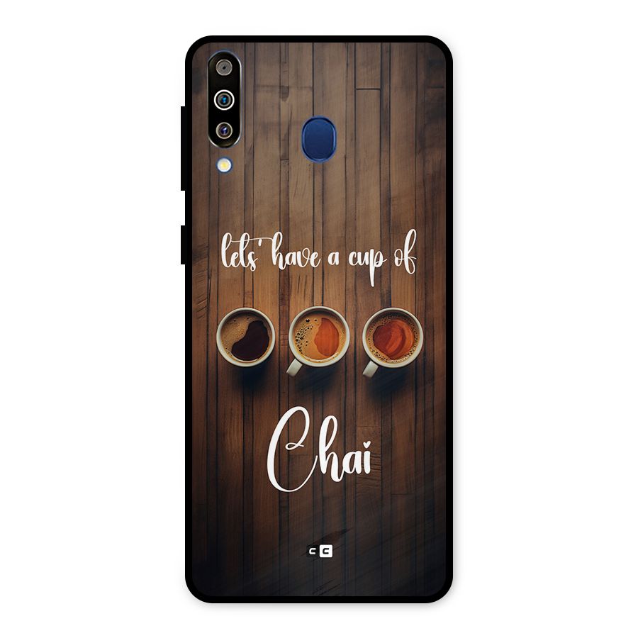 Lets Have A Cup Of Chai Metal Back Case for Galaxy M30