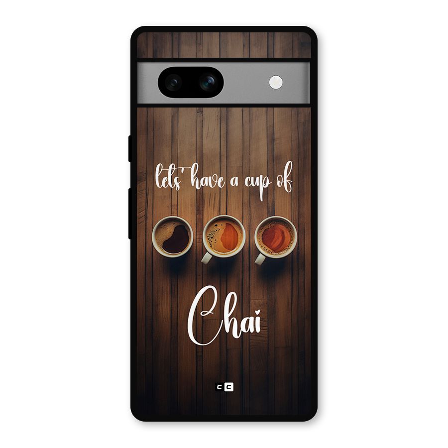 Lets Have A Cup Of Chai Metal Back Case for Google Pixel 7a