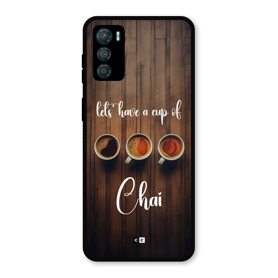 Lets Have A Cup Of Chai Metal Back Case for Moto G42