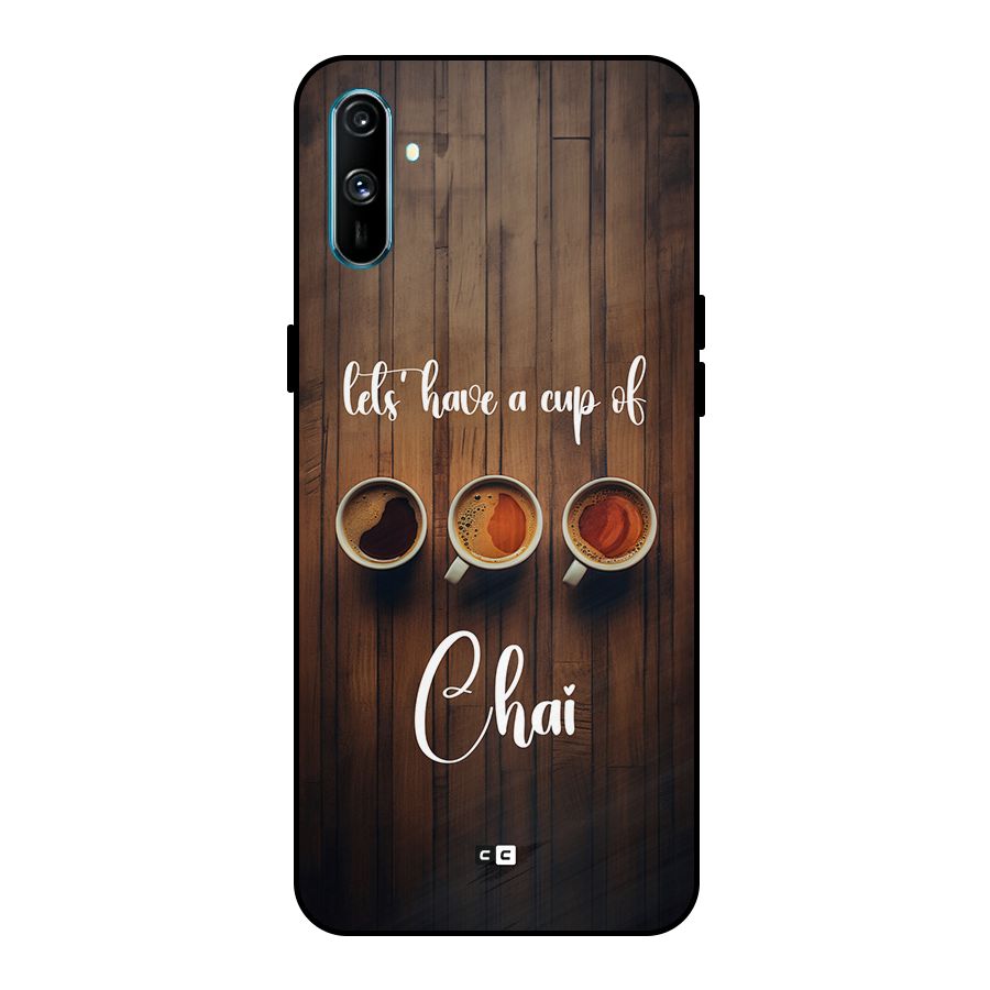 Lets Have A Cup Of Chai Metal Back Case for Realme C3