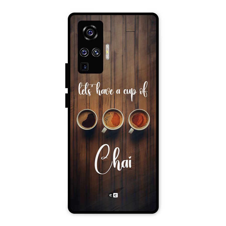 Lets Have A Cup Of Chai Metal Back Case for Vivo X50 Pro