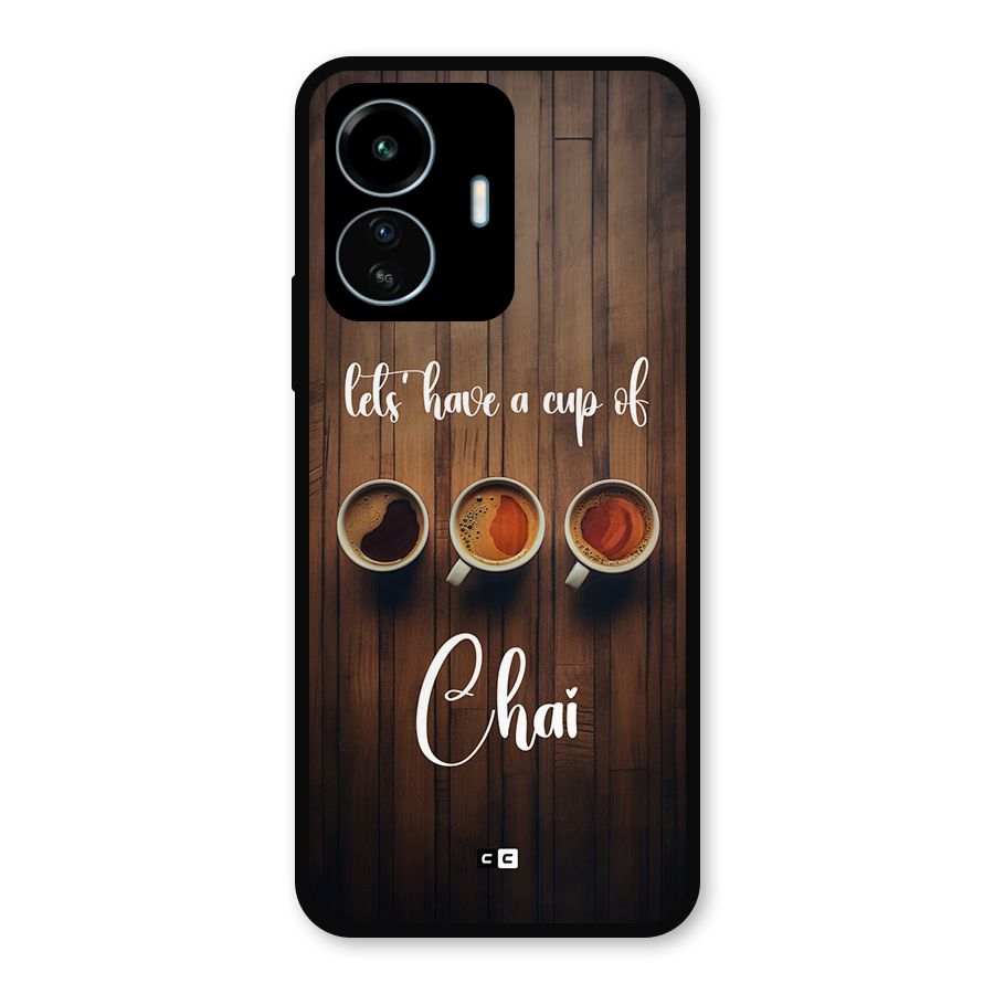 Lets Have A Cup Of Chai Metal Back Case for vivo iQOO Z6 Lite 5G