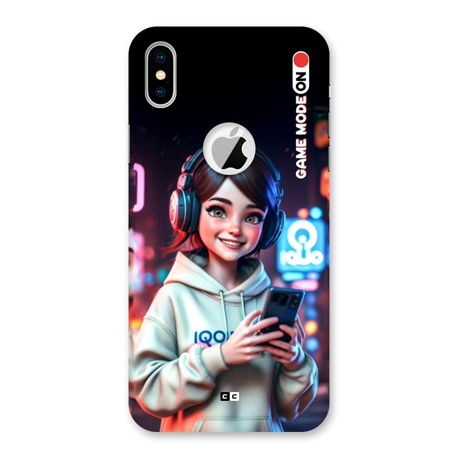Lets Play Back Case for iPhone X Logo Cut