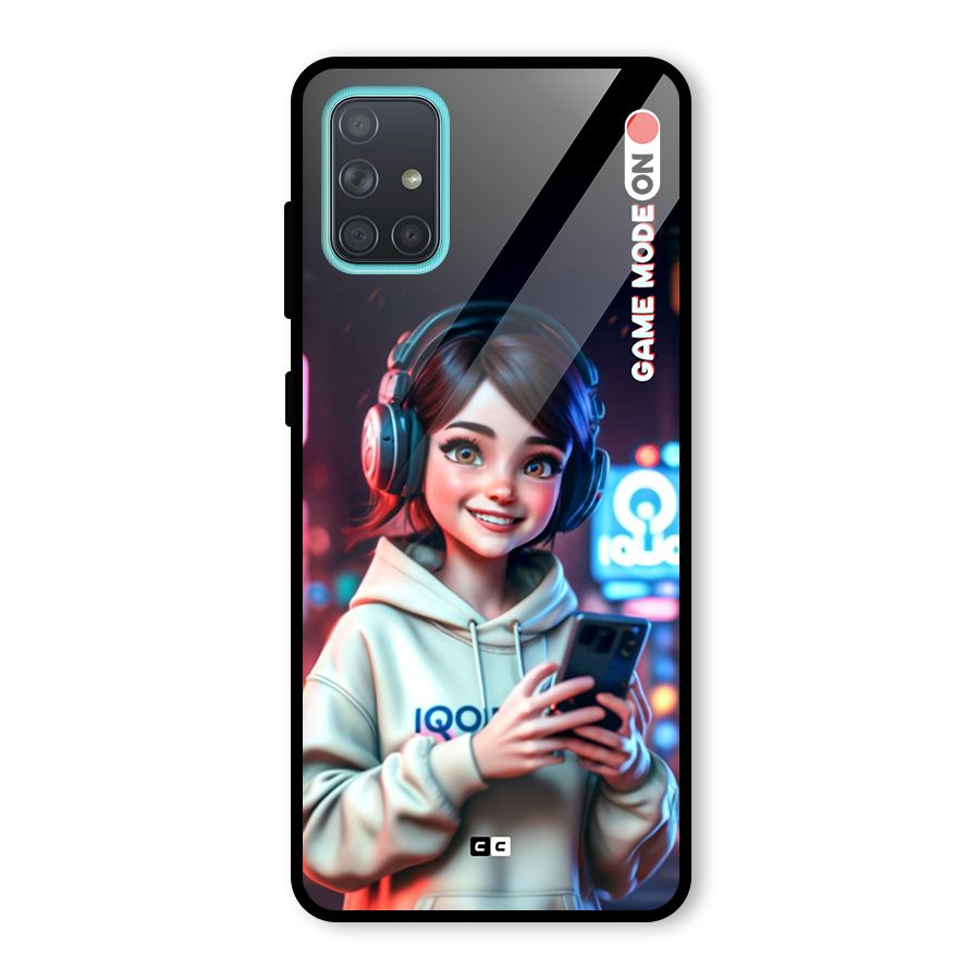 Lets Play Glass Back Case for Galaxy A71