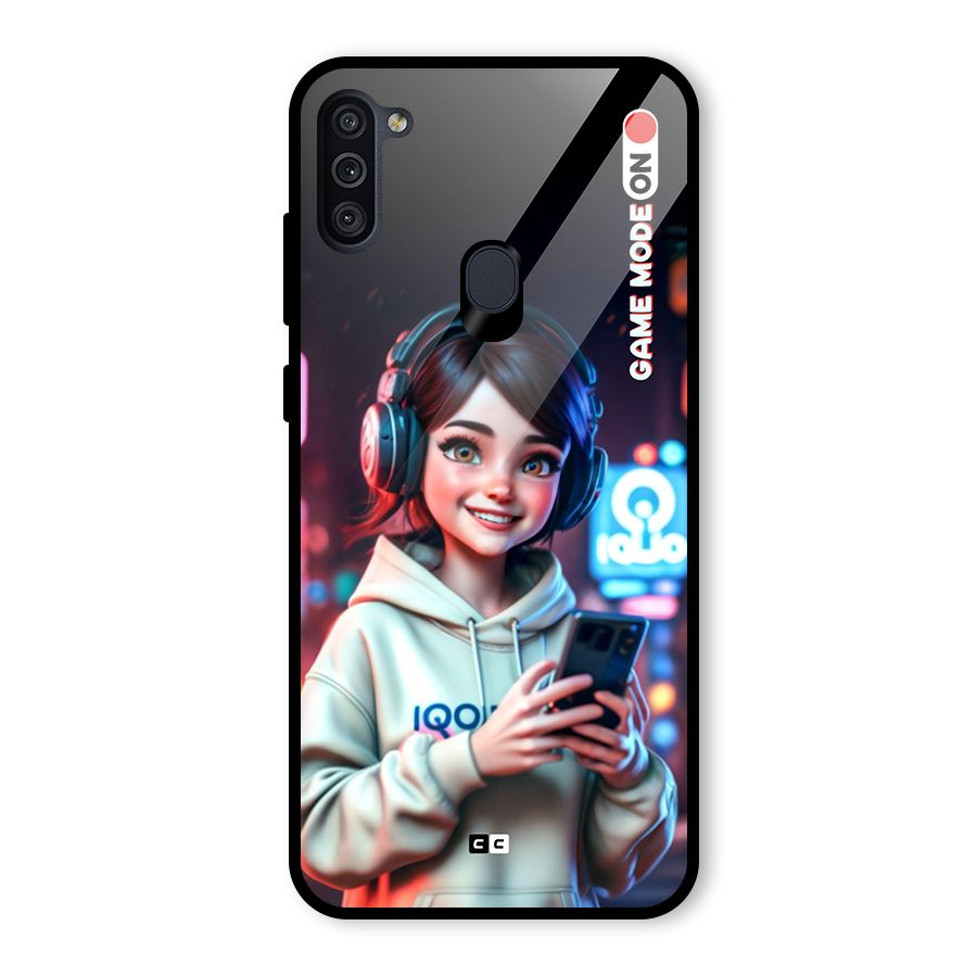 Lets Play Glass Back Case for Galaxy M11