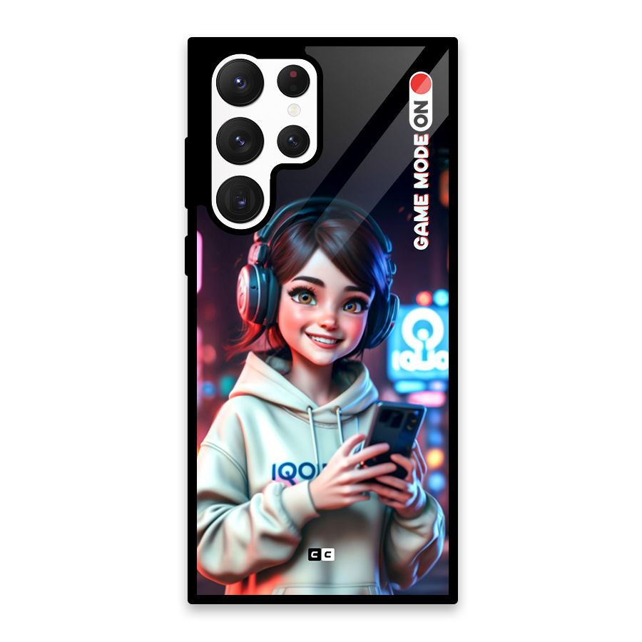 Lets Play Glass Back Case for Galaxy S22 Ultra 5G