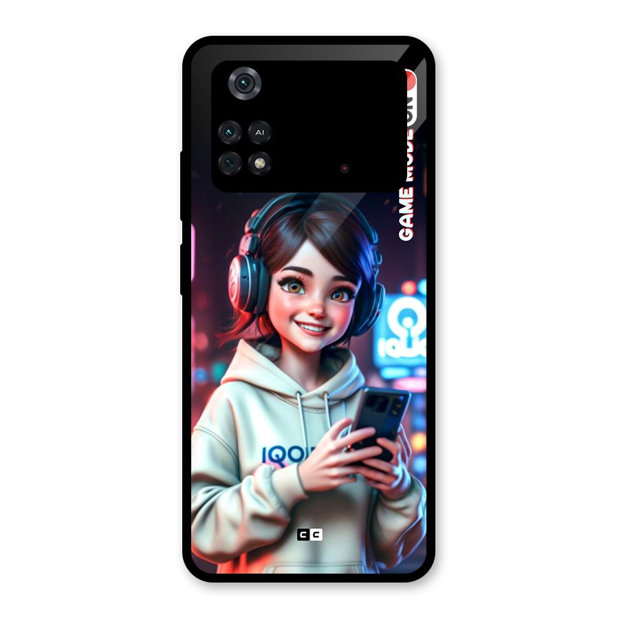 Lets Play Glass Back Case for Poco M4 Pro 4G