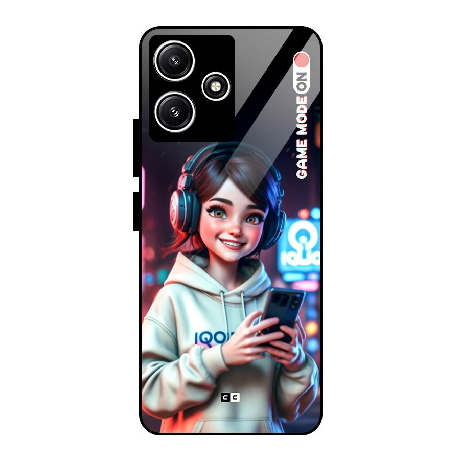 Lets Play Glass Back Case for Poco M6 Pro