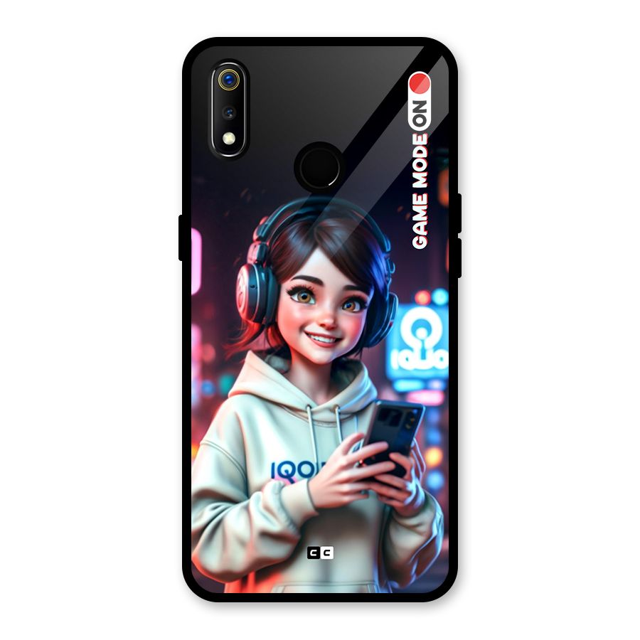Lets Play Glass Back Case for Realme 3i