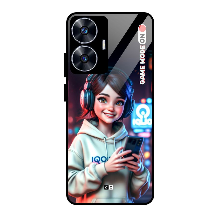 Lets Play Glass Back Case for Realme Narzo N55